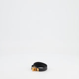 Hermès Kelly Double Tour Bracelet in Black with Rose Gold Hardware Size S