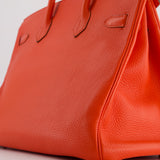 Hermès Birkin 35cm in Geranium Togo Leather with Palladium Hardware