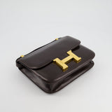 Hermès Vintage Constance 23cm in Brown Box Leather with Gold Hardware