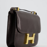 Hermès Vintage Constance 23cm in Brown Box Leather with Gold Hardware