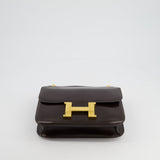 Hermès Vintage Constance 23cm in Brown Box Leather with Gold Hardware