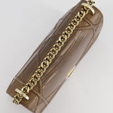 Christian Dior Brown Medium Diorama Bag in Lizard Leather with Champagne Gold Hardware