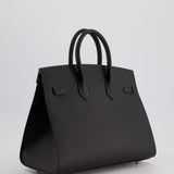 Hermès Birkin 25cm Bag in Noir Epsom Leather with Gold Hardware