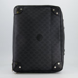 Gucci GG Black and Grey Briefcase with Back Strap Bag in Leather with Silver Hardware