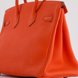 Hermès Birkin 25cm Bag in Capucine Togo Leather and Palladium Hardware