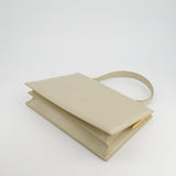 Celine Light Grey Large Clasp Bag in Box Calfskin with Brushed Gold Hardware