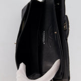 Chanel Medium Black Classic Double Flap Bag in Caviar Leather with Silver Hardware