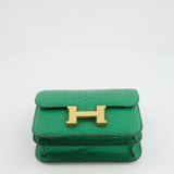 Hermès Constance III Mini 18cm Bag in Cactus Alligator Mississippiensis Leather with Gold Hardware