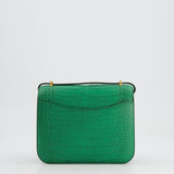 Hermès Constance III Mini 18cm Bag in Cactus Alligator Mississippiensis Leather with Gold Hardware