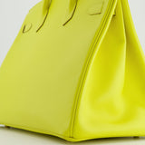 Hermès Birkin 35cm Bag in Yellow Lime Epsom Leather with Gold Hardware