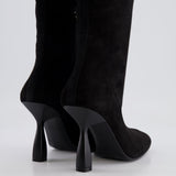 Hermès Black Suede Hurricane Calf-High Boots Size EU 38 RRP £2,250