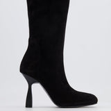 Hermès Black Suede Hurricane Calf-High Boots Size EU 38 RRP £2,250