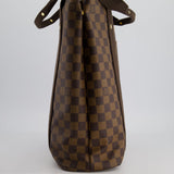 Louis Vuitton 2008 Cabas Beaubourg Tote Bag in Brown Damier Ebene and Gold Hardware