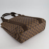 Louis Vuitton 2008 Cabas Beaubourg Tote Bag in Brown Damier Ebene and Gold Hardware