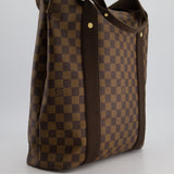 Louis Vuitton 2008 Cabas Beaubourg Tote Bag in Brown Damier Ebene and Gold Hardware