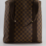 Louis Vuitton 2008 Cabas Beaubourg Tote Bag in Brown Damier Ebene and Gold Hardware