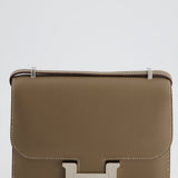 *FIRE PRICE* Hermès Constance III Mini 18cm Bag in Etoupe Epsom Leather with Palladium Hardware