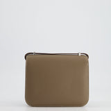 *FIRE PRICE* Hermès Constance III Mini 18cm Bag in Etoupe Epsom Leather with Palladium Hardware