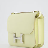 Hermès Constance III Mini 18cm Miroir Bag in Jaune Milton Epsom Leather with Palladium Hardware