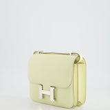 Hermès Constance III Mini 18cm Miroir Bag in Jaune Milton Epsom Leather with Palladium Hardware