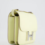 Hermès Constance III Mini 18cm Miroir Bag in Jaune Milton Epsom Leather with Palladium Hardware