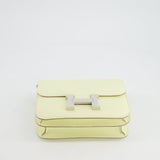 Hermès Constance III Mini 18cm Miroir Bag in Jaune Milton Epsom Leather with Palladium Hardware