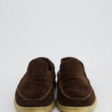 Loro Piana Menswear Brown Suede Summer Walks Size EU 42.5