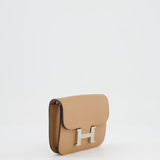 Hermès Constance Slim Belt Wallet Bag in Chai Evercolor Leather with Palladium Hardware