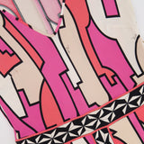 Emilio Pucci Pink & White Patterned Midi Dress Size IT 38 (UK 6)