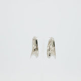 Alaïa Fluide Drop Hoop Earrings in Silver