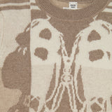 Hermès Brown and Beige Brides De Gala Cashmere Long-Sleeve Jumper Size FR 40 (UK 12) RRP £1,250