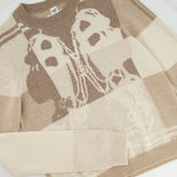 Hermès Brown and Beige Brides De Gala Cashmere Long-Sleeve Jumper Size FR 40 (UK 12) RRP £1,250