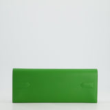 Hermès Kelly Cut Shadow Bag In Vert Yucca Swift Leather