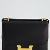 Hermès Constance Mini 18cm in Black Swift Leather with Gold Hardware