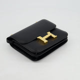 Hermès Constance Mini 18cm in Black Swift Leather with Gold Hardware