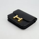 Hermès Constance Mini 18cm in Black Swift Leather with Gold Hardware