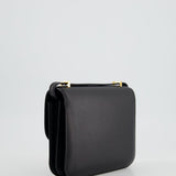 Hermès Constance Mini 18cm in Black Swift Leather with Gold Hardware