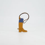 Hermès Paddock Botte Bag Charm in Naturel, Sable, Bleu Zellige