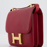 Hermès Constance 24cm Bag in Rubis Epsom Leather with Gold Hardware