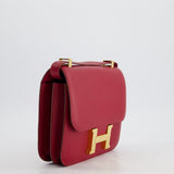 Hermès Constance 24cm Bag in Rubis Epsom Leather with Gold Hardware