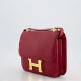 Hermès Constance 24cm Bag in Rubis Epsom Leather with Gold Hardware