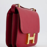 Hermès Constance 24cm Bag in Rubis Epsom Leather with Gold Hardware