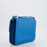 Hermès Constance 24cm Bag in Bleu Mykonos Evercolour Leather with Gold Hardware