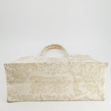 Christian Dior Cream & Gold Dioriviera Toile De Jouy Large Book Tote Bag RRP £2,550