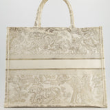 Christian Dior Cream & Gold Dioriviera Toile De Jouy Large Book Tote Bag RRP £2,550