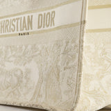 Christian Dior Cream & Gold Dioriviera Toile De Jouy Large Book Tote Bag RRP £2,550