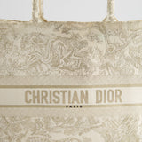 Christian Dior Cream & Gold Dioriviera Toile De Jouy Large Book Tote Bag RRP £2,550