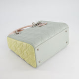 Christian Dior Tricolour Medium Lady Dior Bag in Cannage Lambskin Leather with Silver Hardware RRP £5,300