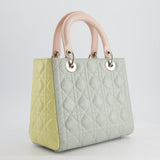 Christian Dior Tricolour Medium Lady Dior Bag in Cannage Lambskin Leather with Silver Hardware RRP £5,300