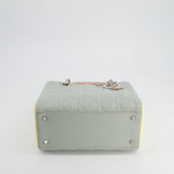 Christian Dior Tricolour Medium Lady Dior Bag in Cannage Lambskin Leather with Silver Hardware RRP £5,300